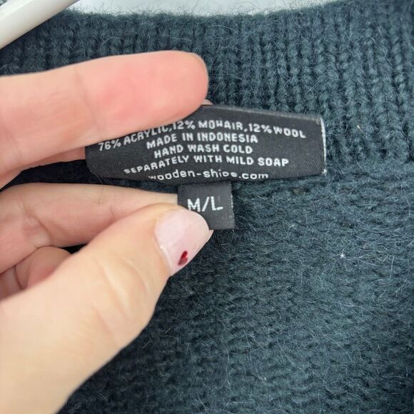 Wooden Ships Mohair Wool Blend Sweater Jacket - Picture 5 of 6